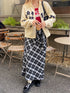 巻きスカート風チェックスカート | SL2243625 | ブラック