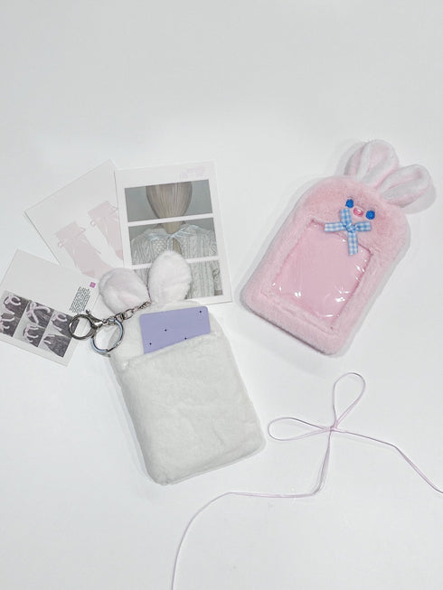 うさぎもこもこカードケース | WO4241605 | ピンク