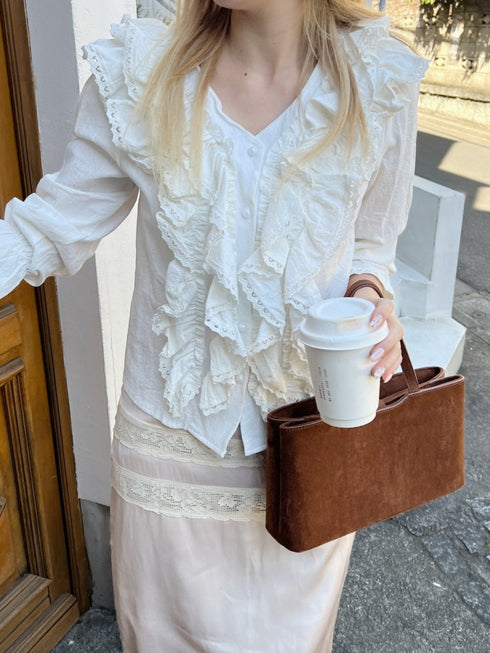 ボリュームフリルカラーブラウス | SL2251601 | ホワイト