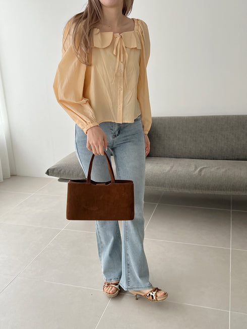 スクエアネックパフスリーブブラウス | SL2251607 | オレンジ