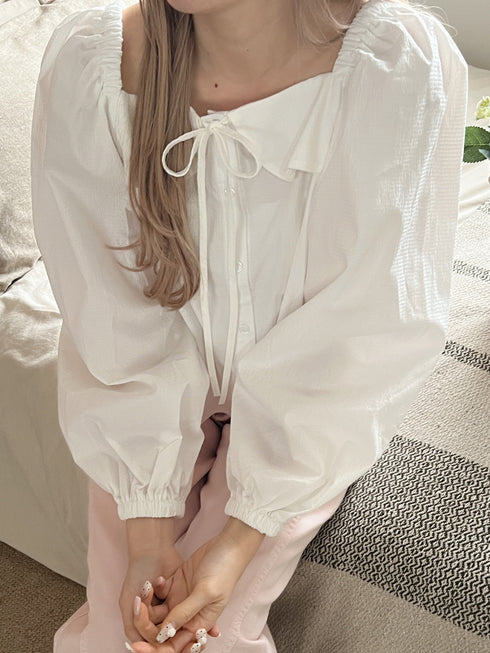 スクエアネックパフスリーブブラウス | SL2251607 | ホワイト