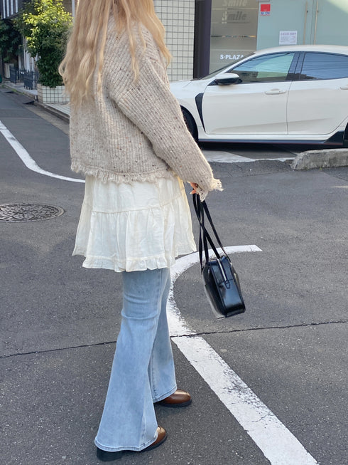 切り替えフレアミディワンピース | SL2251664 | アイボリー