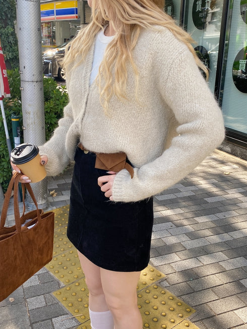 キーネックルーズニットカーディガン | SL2244612 | アイボリー