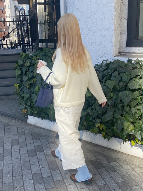 ラウンドネックニットカーディガン | SL2244641 | ホワイト