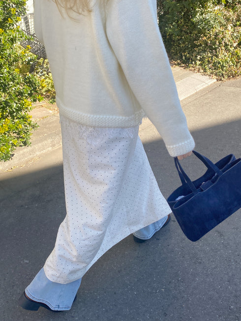 ラウンドネックニットカーディガン | SL2244641 | ホワイト