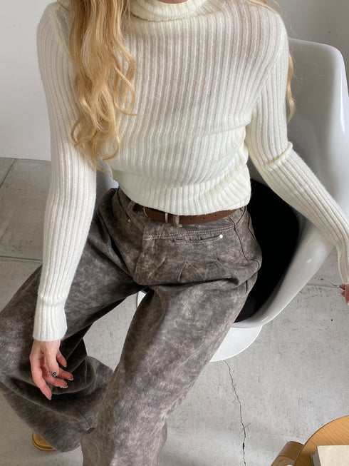 アイスカラータートルネックニット | SL2244645 | アイボリー