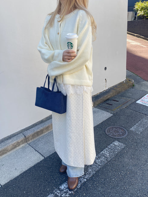 ラウンドネックニットカーディガン | SL2244641 | ホワイト