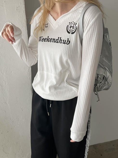 スポーツフーディートップス | SL2251637 | ホワイト