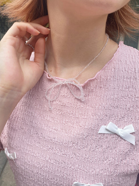 リボンメロウTシャツ | SL2233623 | ピンク