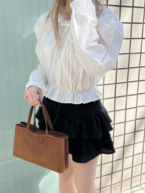 レースティアードミニスカート | SL2251614 | ブラック