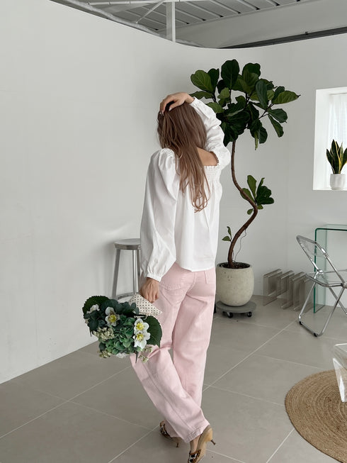 カラーバギージーンズ | SL2251619 | ピンク