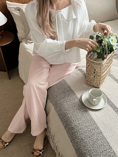 スクエアネックパフスリーブブラウス | SL2251607 | ホワイト