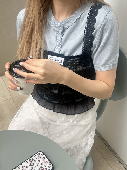 フリルヘムカーディガン | SL2252604 | ライトブルー