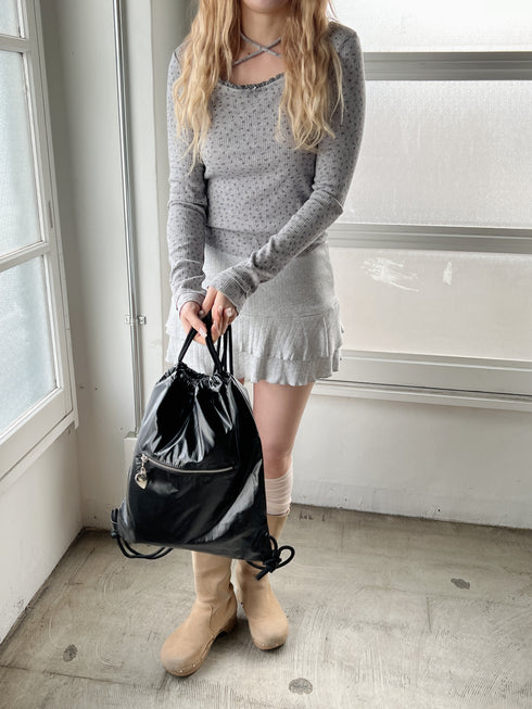 グロッシーハートバックパック | SL1251603 | ブラック