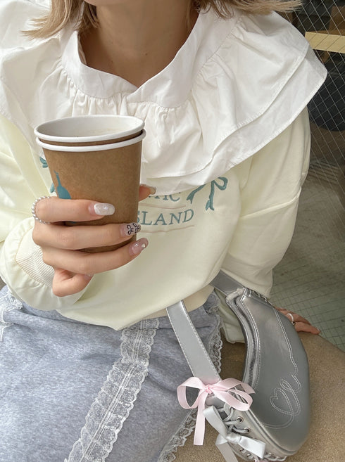 リボンレースアップバッグ | SL1234605 | シルバー