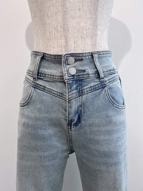 バックリボンポイントフレアデニム | SL2242643 | ブルー