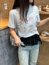 vintage ribbon cake tee | SL2242621 | グレー
