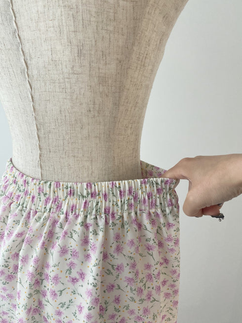 小花柄サイドドロストスカート | SL2242674 | パープル