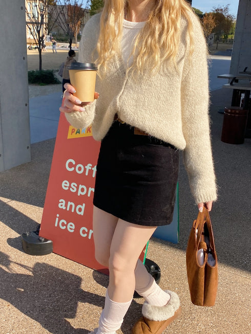 キーネックルーズニットカーディガン | SL2244612 | アイボリー