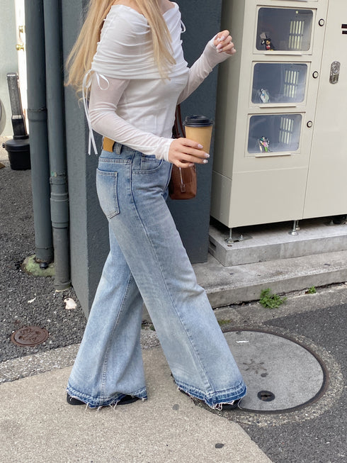 フェアリーリボンオフショルトップス | SL2251604 | ホワイト