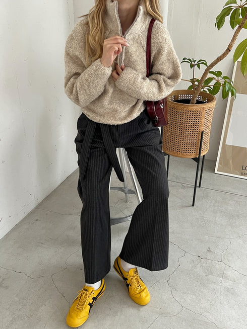 ハーフジップもこもこBIGニット | SL2244613 | オートミール