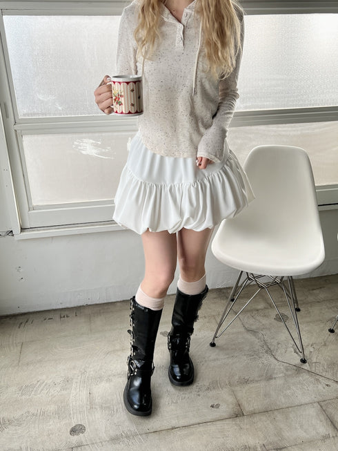 バルーンミニスカート | SL2251616 | ホワイト