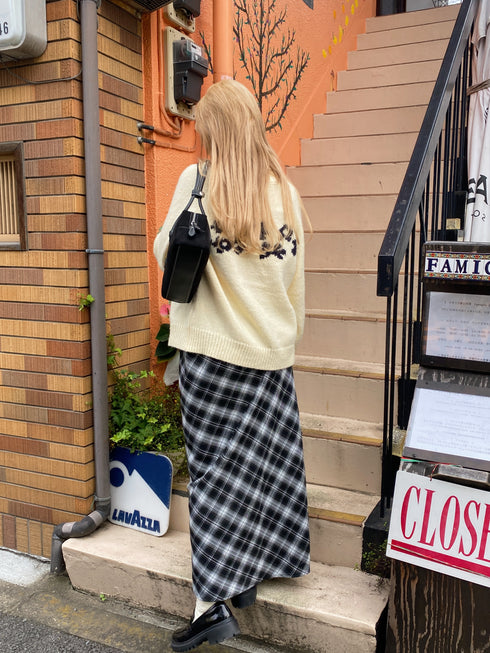 巻きスカート風チェックスカート | SL2243625 | ブラック