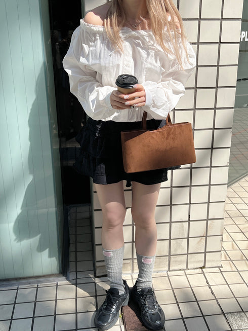 レースギャザーピンタックブラウス | SL2251605 | ホワイト