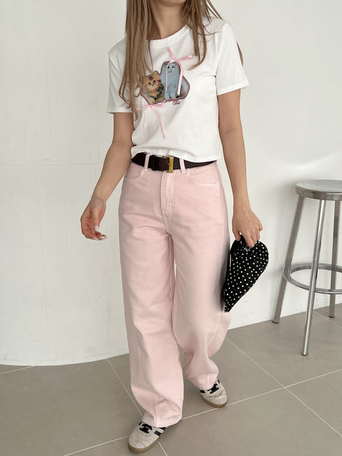 キャットリボンTシャツ | SL2252606 | ホワイト