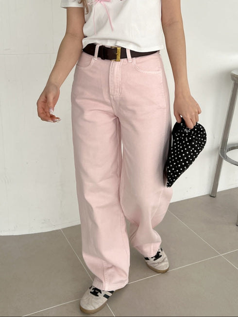 カラーバギージーンズ | SL2251619 | ピンク