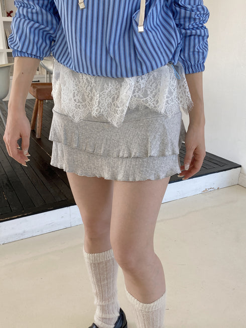 針抜きメロウティアードスカート | SL2251662 | グレー