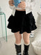 レースティアードミニスカート | SL2251614 | ブラック