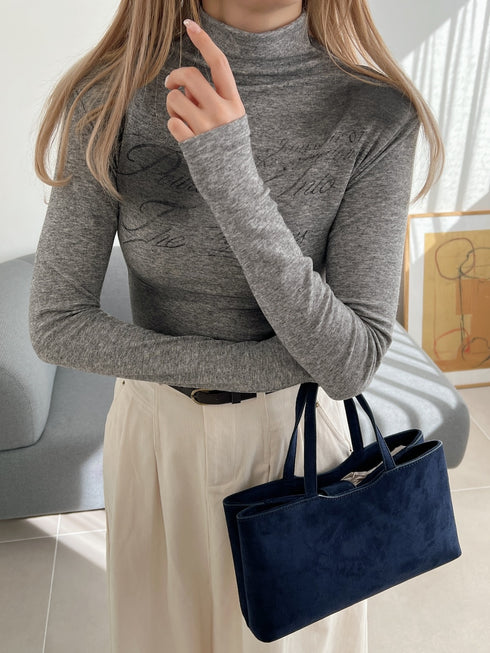 マーブルロゴハイネックトップス | SL2244636 | グレー