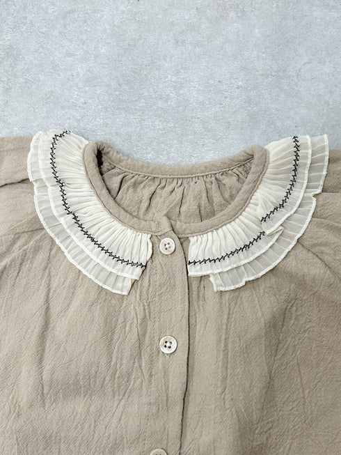 ピエロバルーンブラウス | LB2234010 | ブラウン