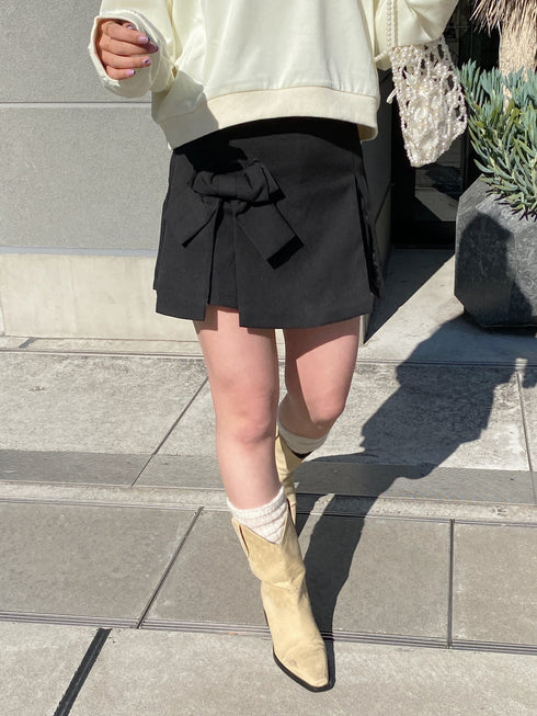 リボンミニスカート | SL2234641 | ブラック
