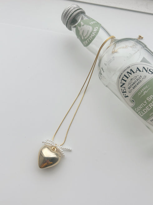 lovely heart charm necklace | SL4241613 | ゴールド