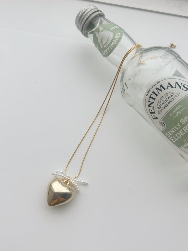 lovely heart charm necklace | SL4241613 | ゴールド