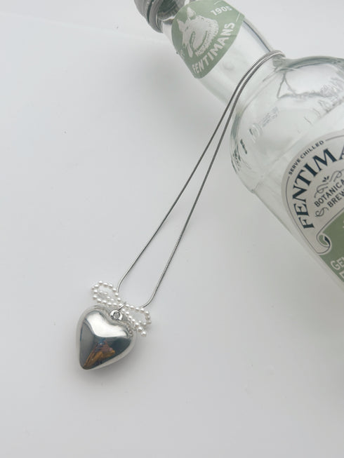 lovely heart charm necklace | SL4241613 | シルバー