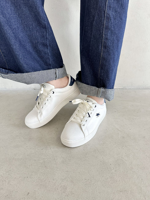 POLOCHAMPS(ポロチャンプス)/ワンポイント刺繍 ローカット キャンバススニーカー | IM3251006 | ネイビー