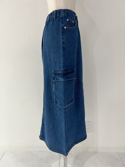 スリットポケットデニムスカート | AN2234330 | ブルー