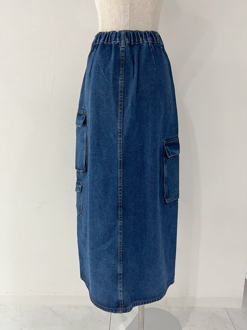 スリットポケットデニムスカート | AN2234330 | ブルー
