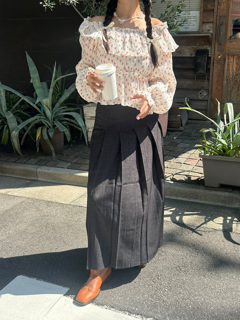 volume flower blouse | SL2243651 | ホワイト