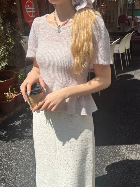 シュシュSETバレリーナニットトップス | SL2252612 | グレー