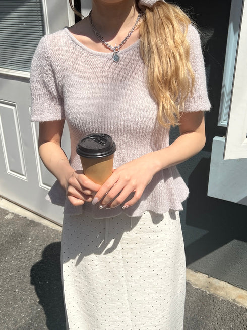 シュシュSETバレリーナニットトップス | SL2252612 | グレー