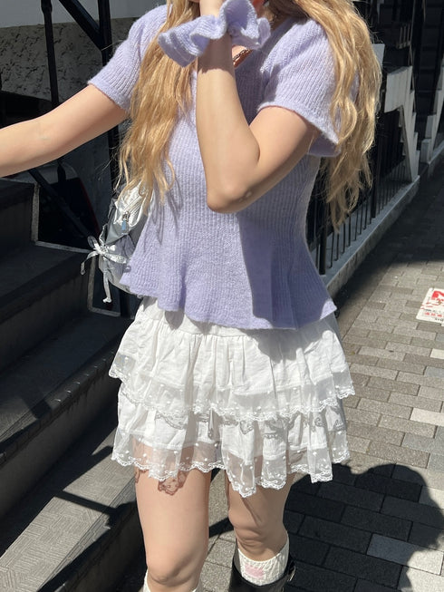 シュシュSETバレリーナニットトップス | SL2252612 | パープル