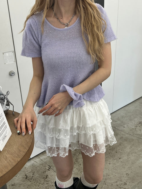 シュシュSETバレリーナニットトップス | SL2252612 | パープル