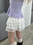 コットンティアードミニスカート | SL2251648 | ホワイト