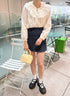 double frill collar vintage blouse | SL2241624 | ホワイト