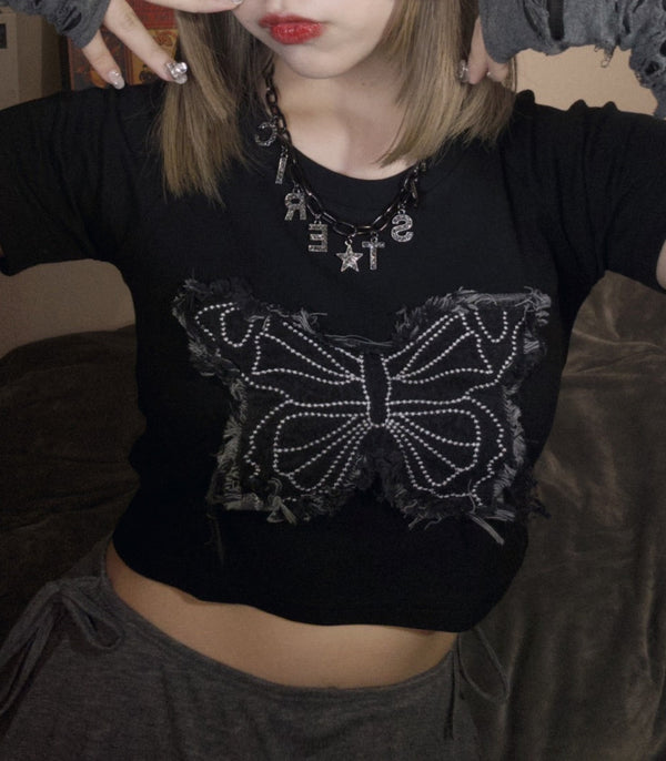 バタフライTシャツ | GR2242504 | ブラック