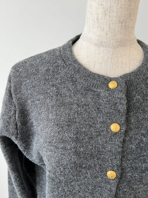 ゴールドボタンカーディガン | IN2244710 | グレー